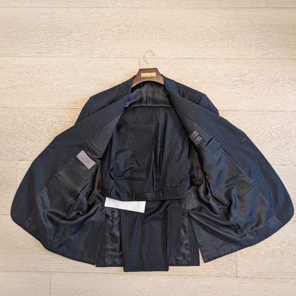 Canali Charcoal Pinstripe Suit - Picture 3 of 7